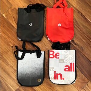 Lululemon Reusable Shopping Tote Bags- set of 4